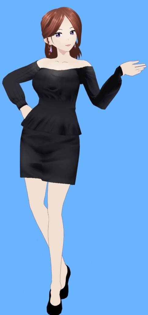 Oneesan Big sister Vtuber Model VRM .Vroid