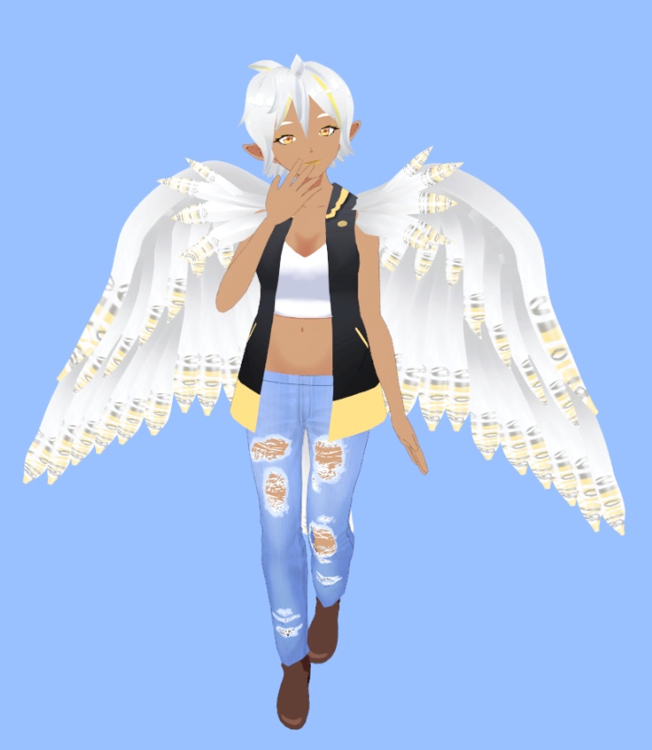 Angel Winged VRM Vtuber Avatar