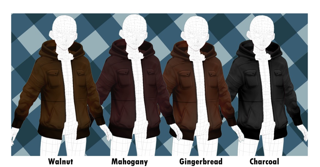 Vroid Leather Jacket texture - ArgamaWitch - BOOTH