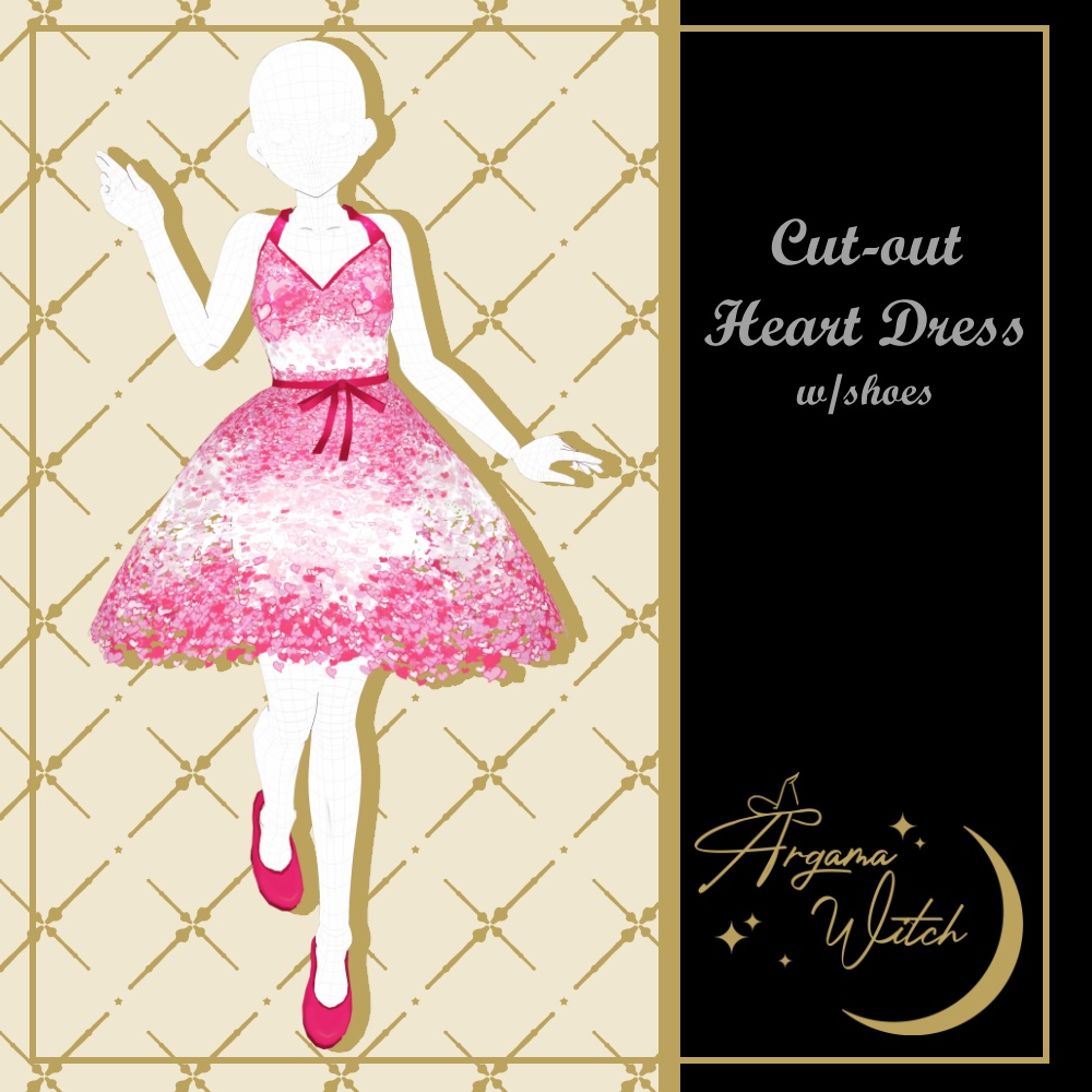 Cute Heart cut-out Dress