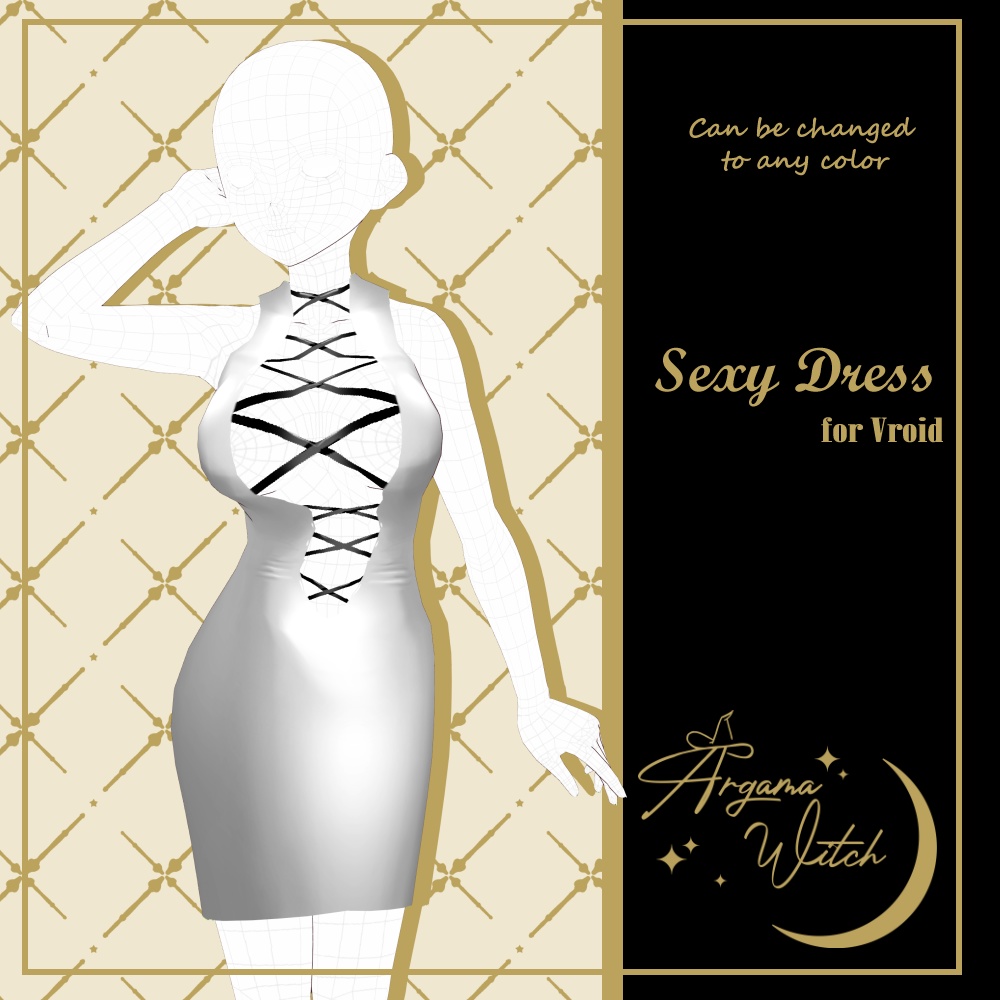 Sexy Dress for Vroid (Any color)