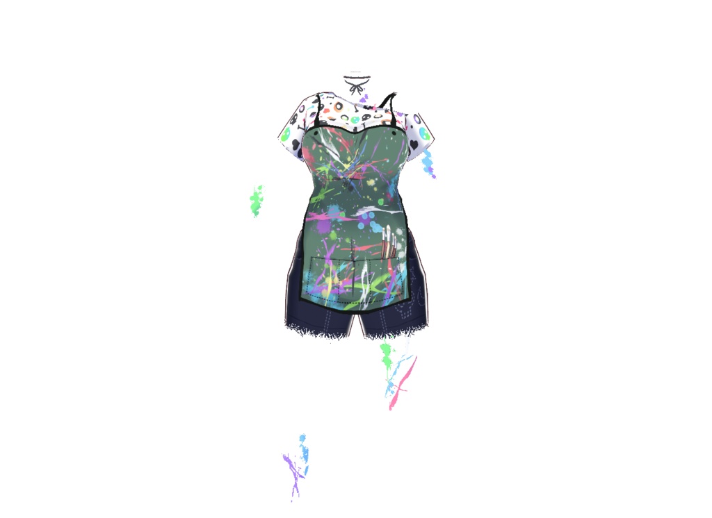 Painters Outfit for Vroid