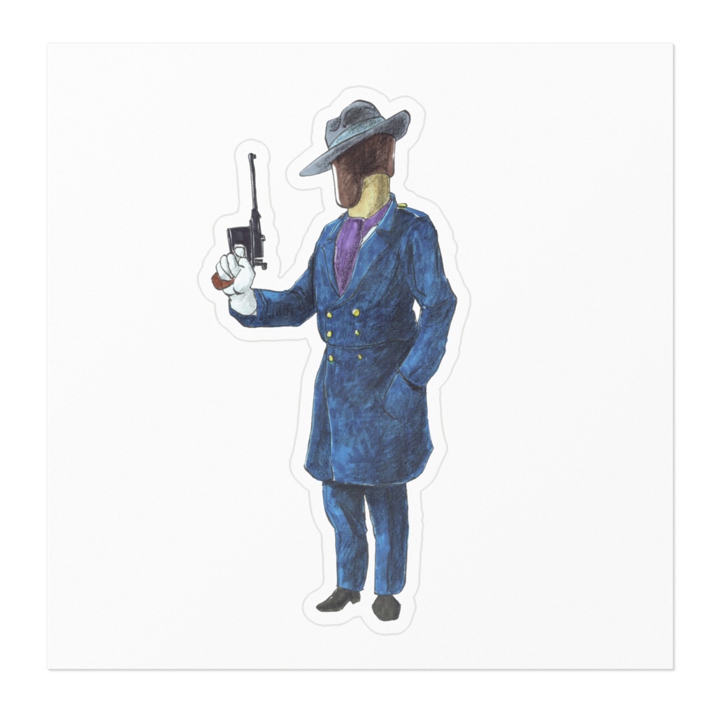 ザッハトルテ警部ステッカー