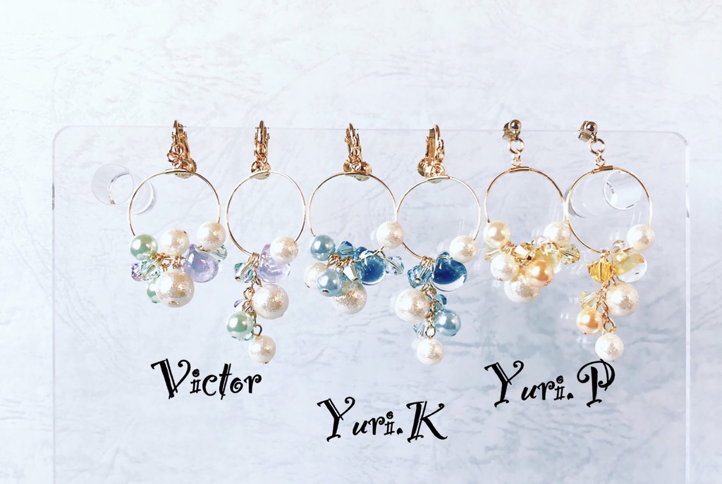 ユーリ!!! 花冠のピアス、イヤリング