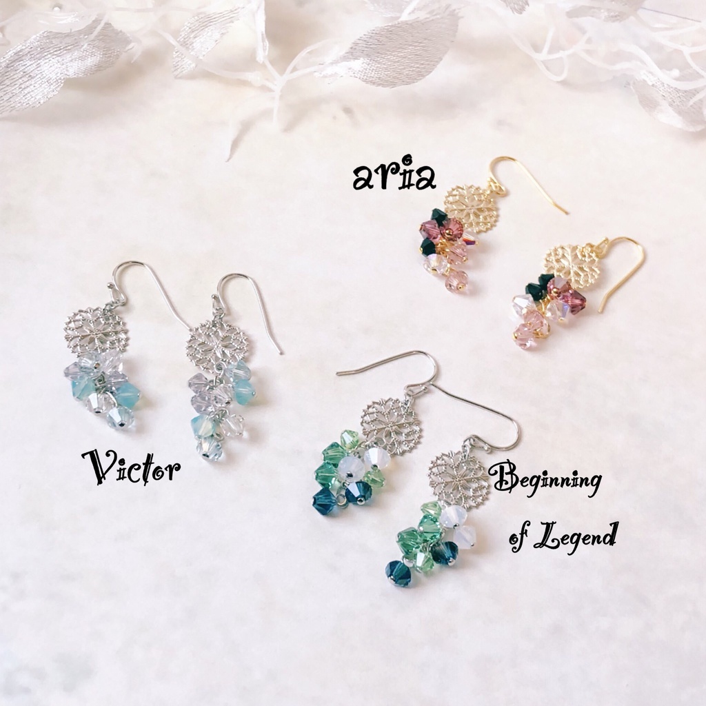 ユーリ!!! 氷の結晶シリーズ ピアス、イヤリング