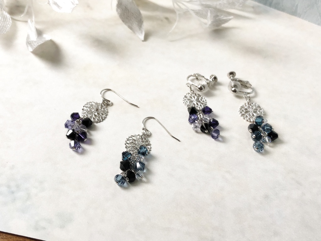 ユーリ!!! 氷の結晶シリーズ ピアス、イヤリング