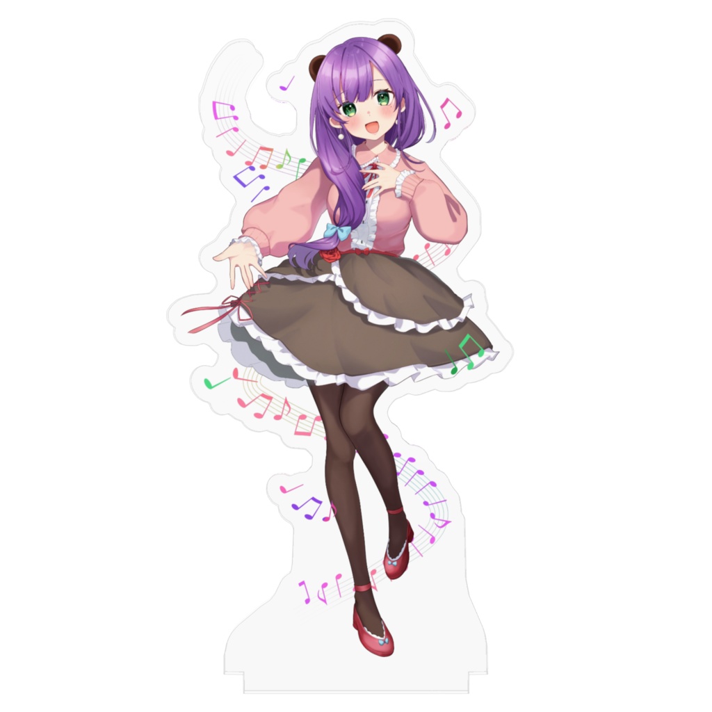 くま子キービジュアルおんぷ アクリルスタンド