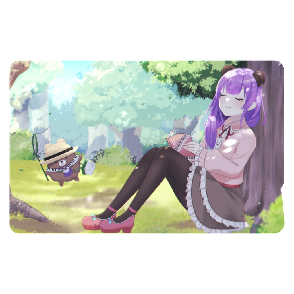 【4周年記念】ICカードステッカー（木漏れ日くま子）