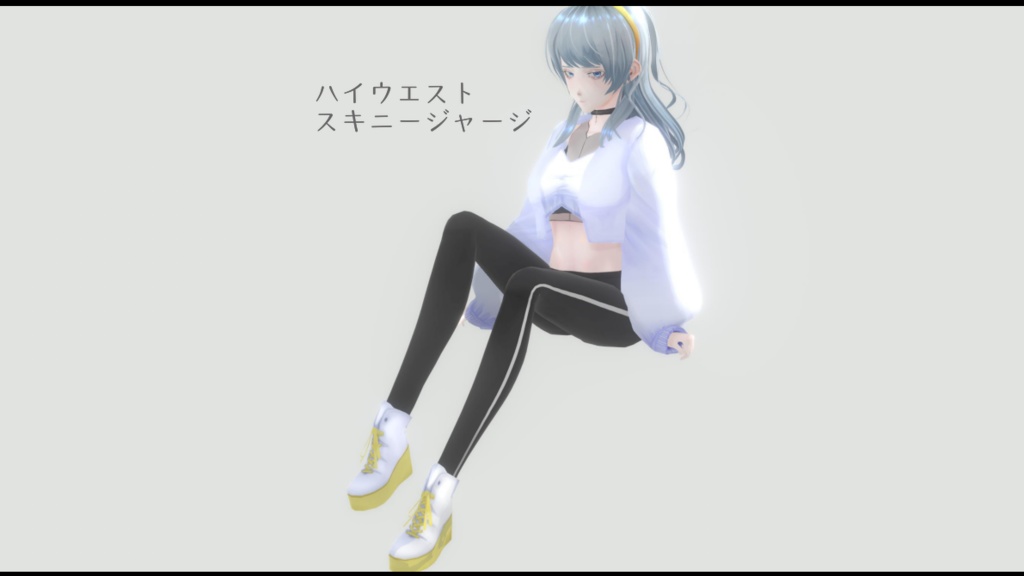 【VRoid】ハイウエストスキニージャージ【テクスチャ】