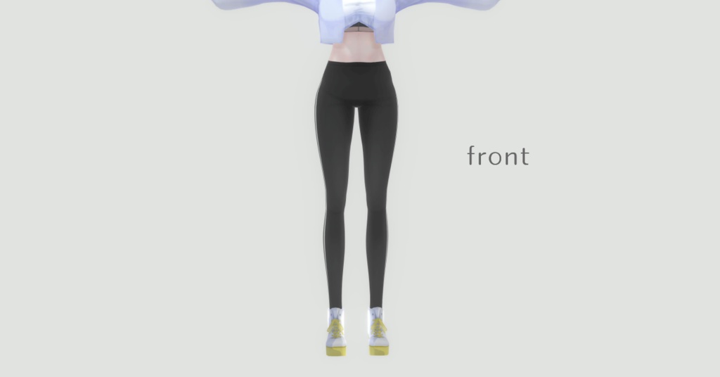 【VRoid】ハイウエストスキニージャージ【テクスチャ】