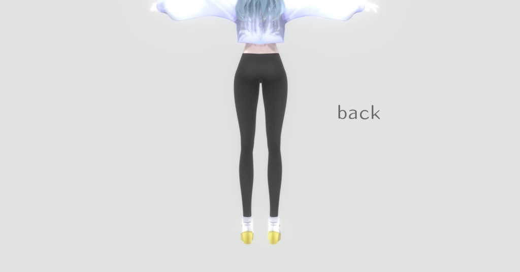 【VRoid】ハイウエストスキニージャージ【テクスチャ】