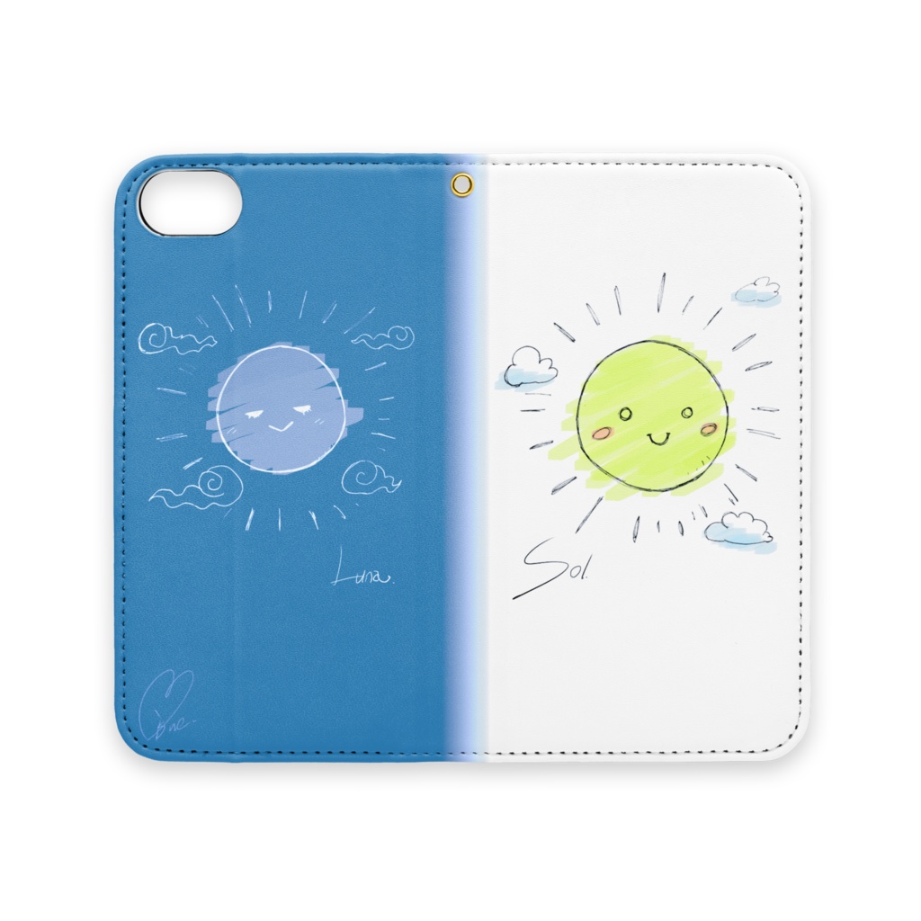 Sol&Luna手帳型スマホケース