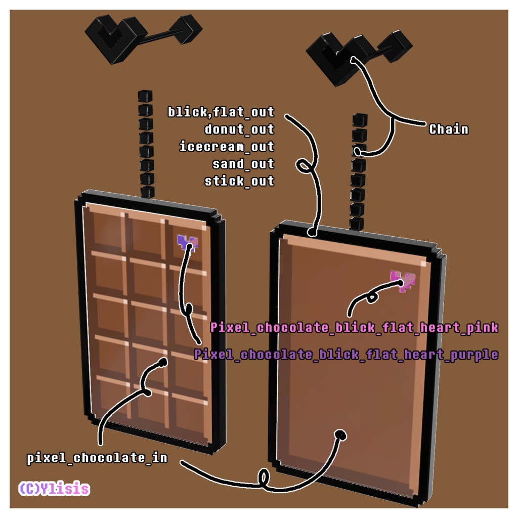 PIXEL CHOCOLATE ACCESSORY