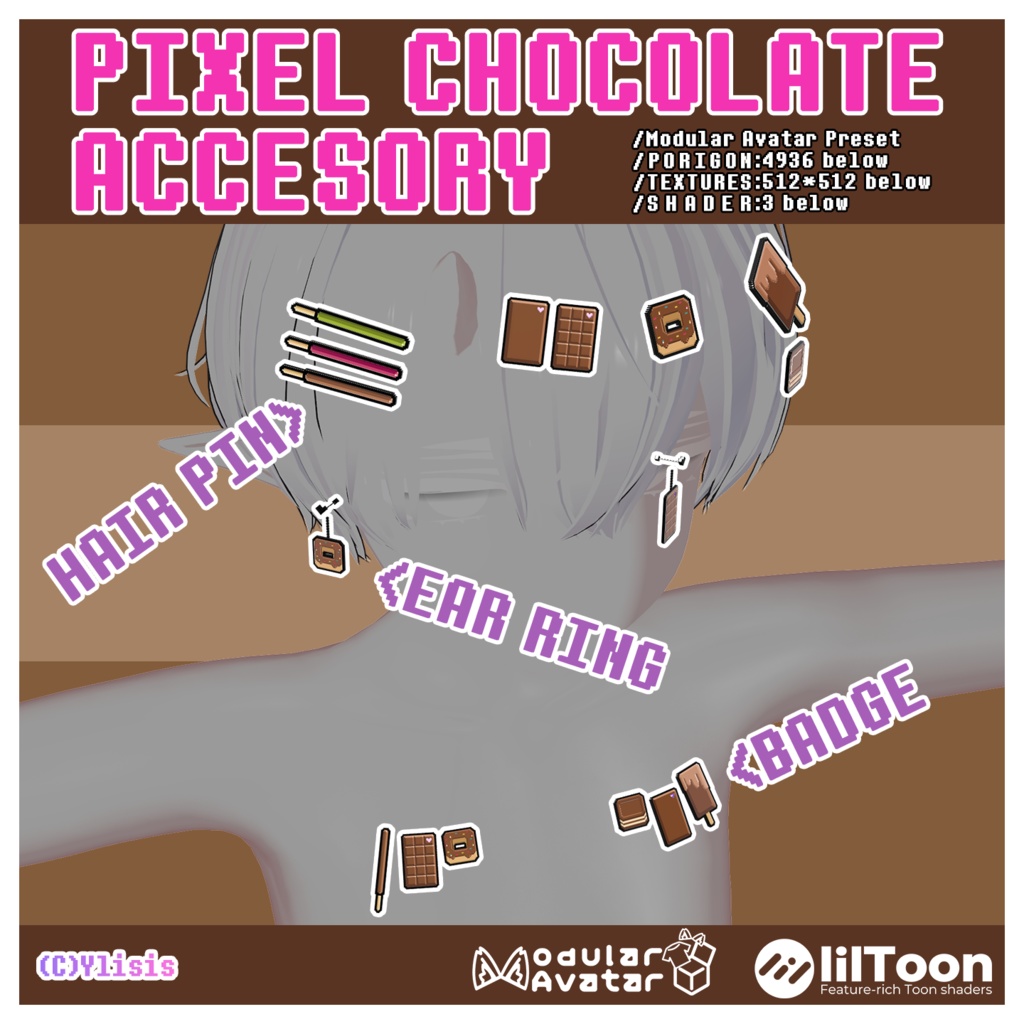 PIXEL CHOCOLATE ACCESSORY
