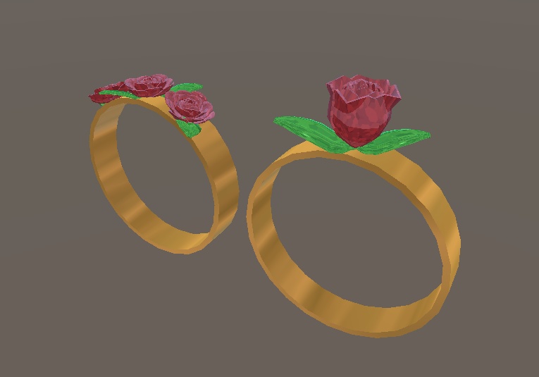 バラの指輪（2種）