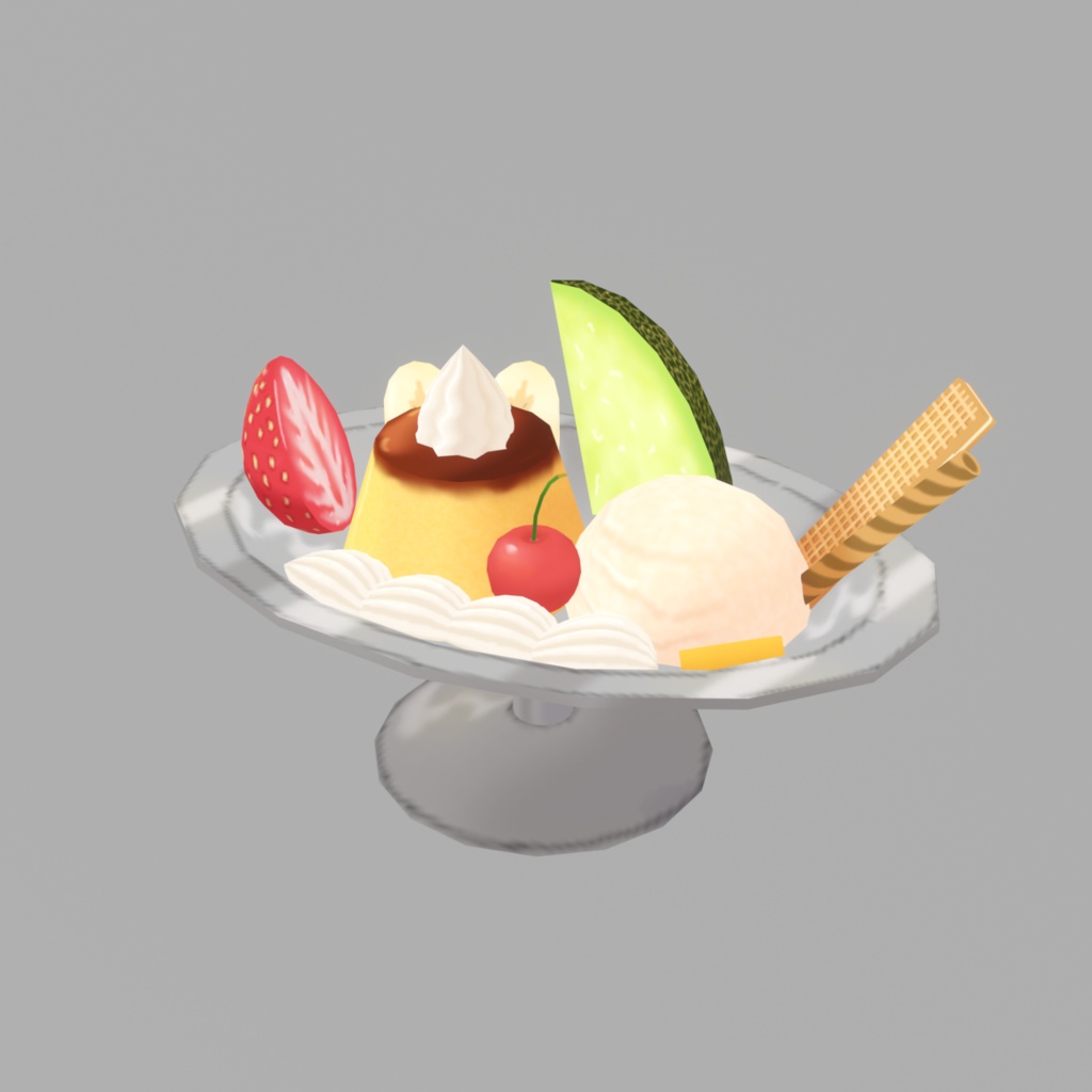 プリンアラモード