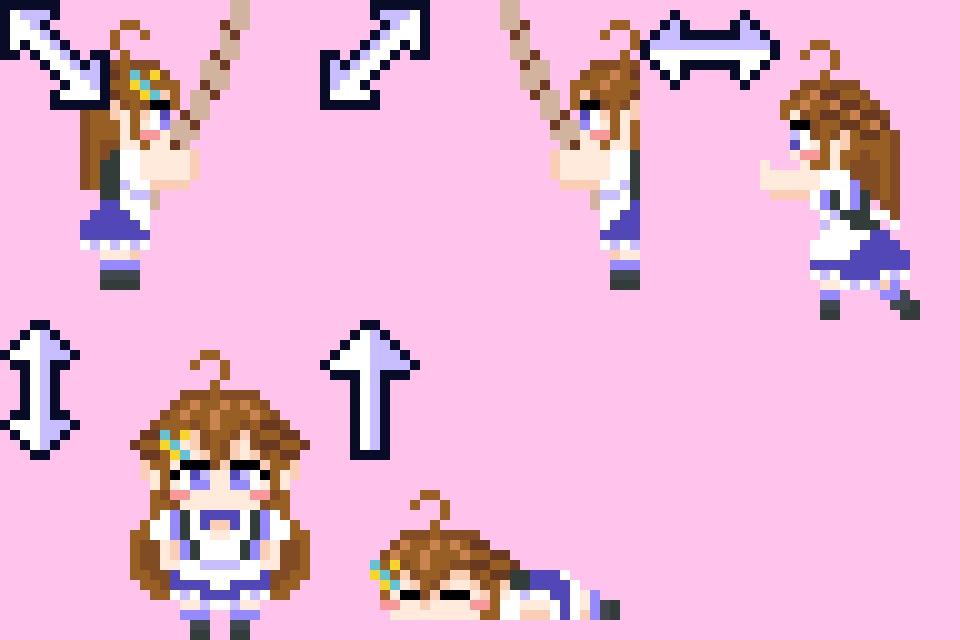 【非公式】月音(そらのね)えりなマウスカーソル メイド衣装.Ver