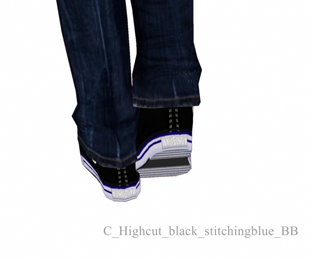 【VRoid用テクスチャー】ハイカットシューズ high cut shoes