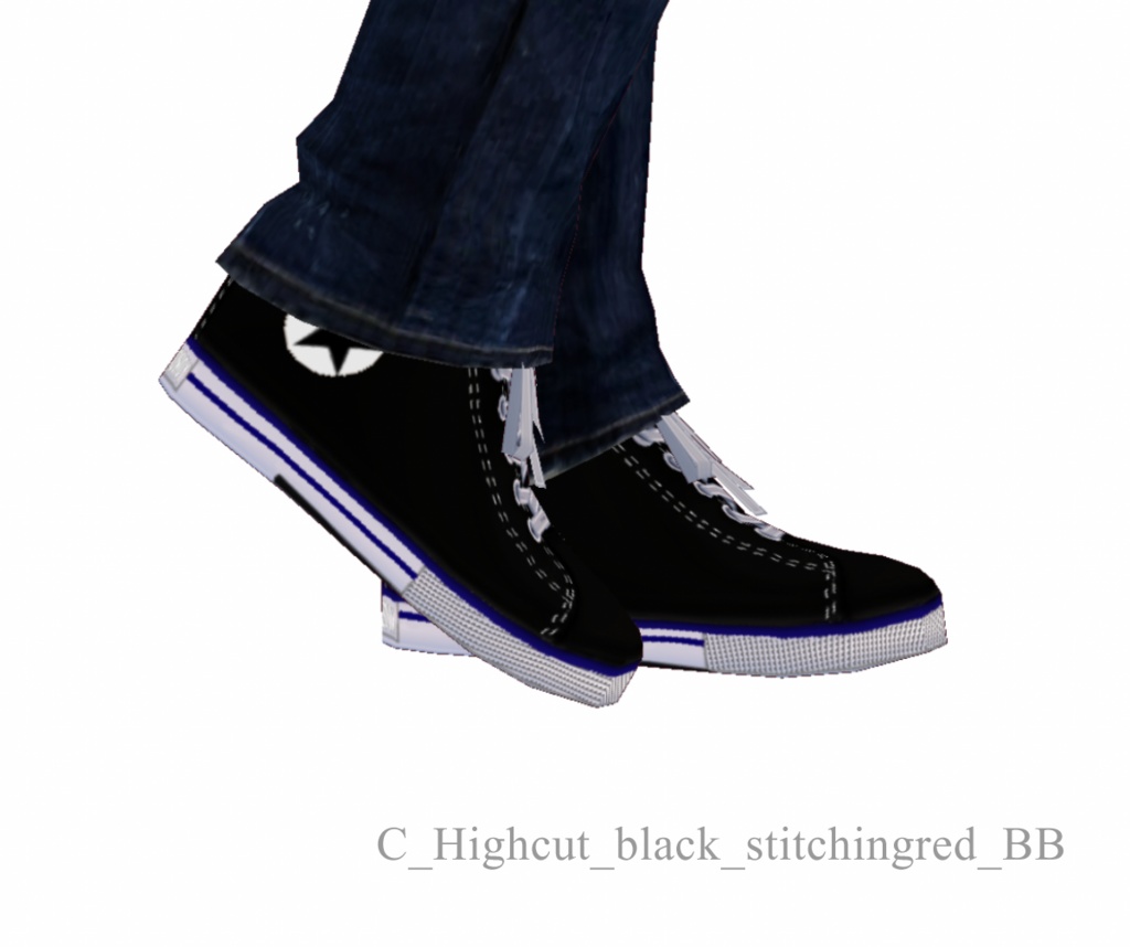 【VRoid用テクスチャー】ハイカットシューズ high cut shoes