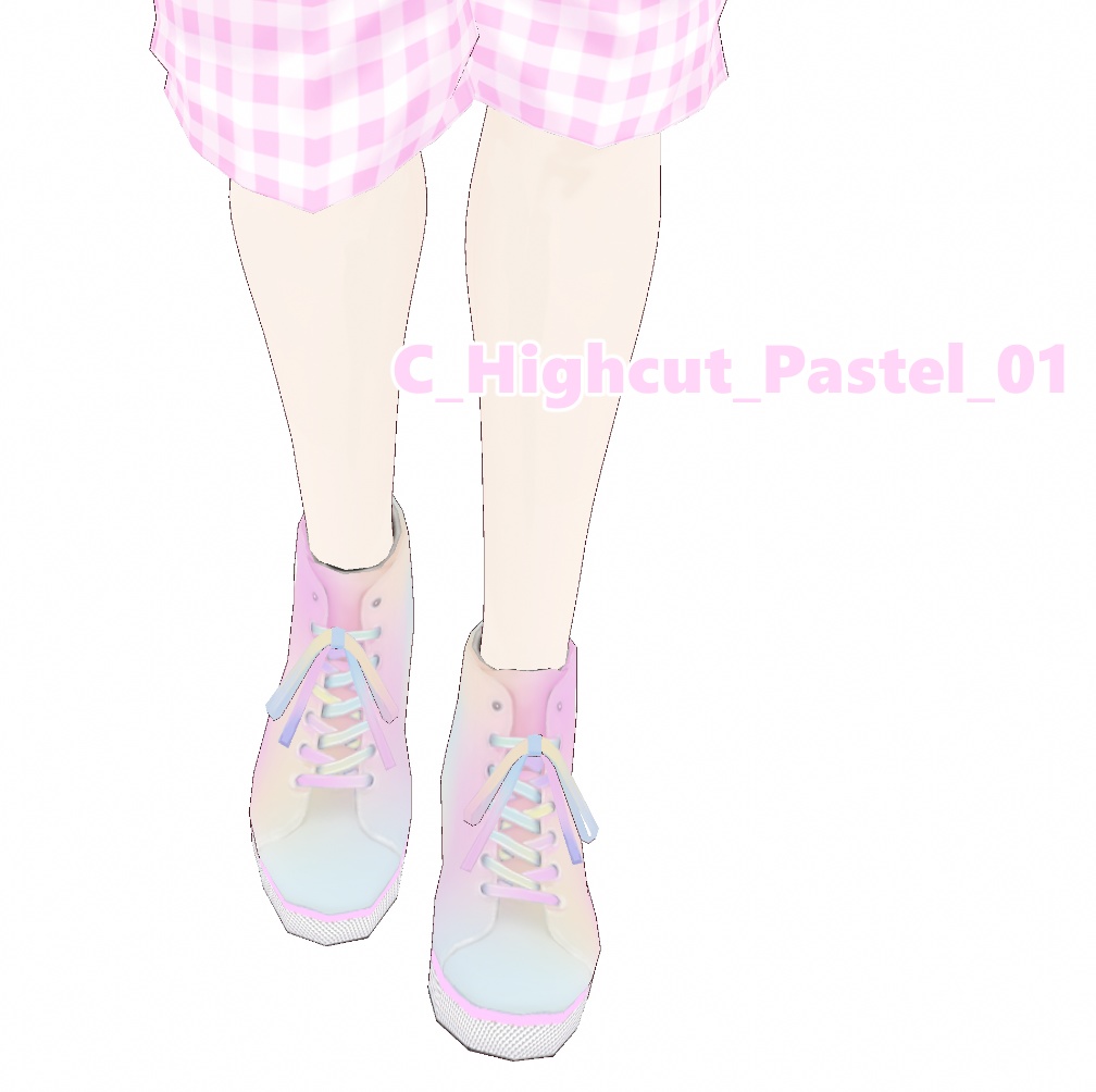 【VRoid用テクスチャー】ハイカットシューズ high cut shoes