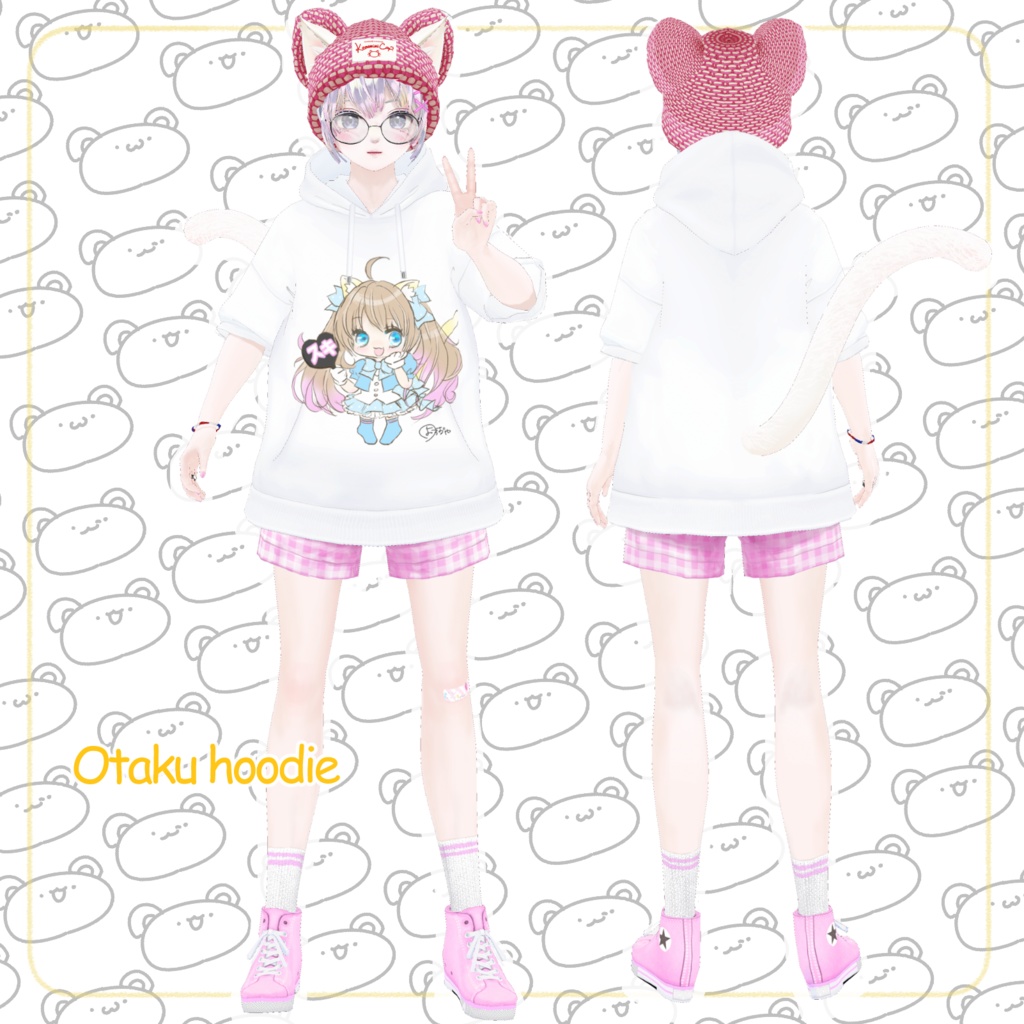 【XWear/VRoid】コミックパーカー