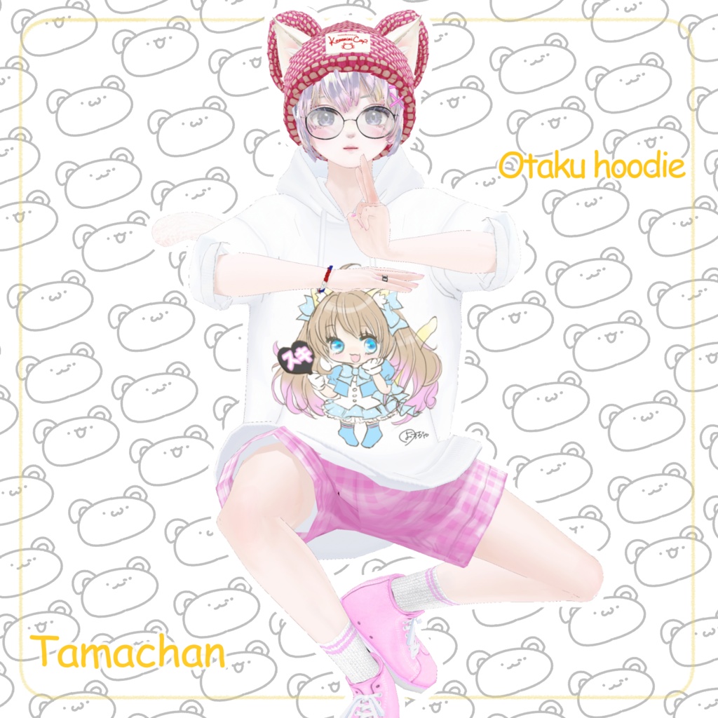 【XWear/VRoid】コミックパーカー