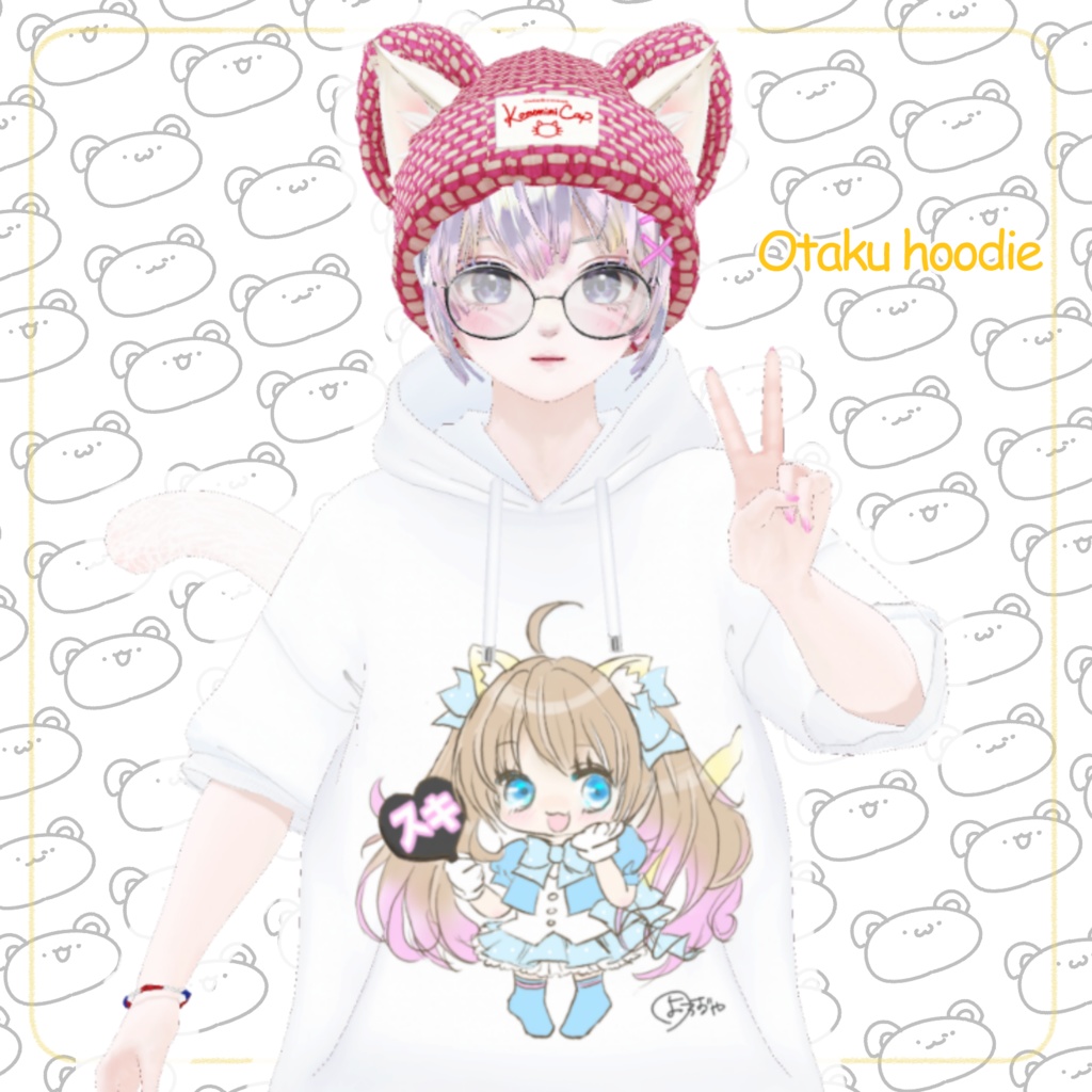 【XWear/VRoid】コミックパーカー