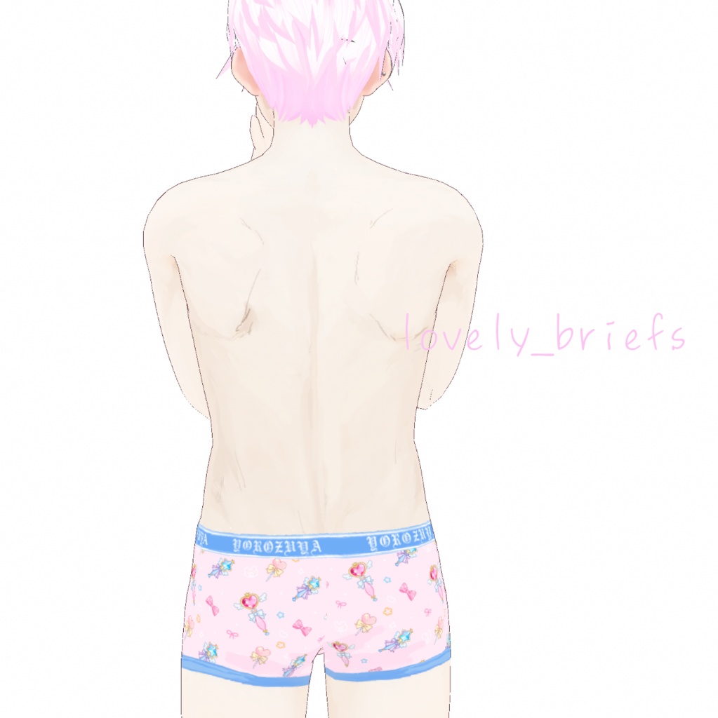 【VRoid用テクスチャ】 パンツ&パンティ ボクサーブリーフ テクスチャ