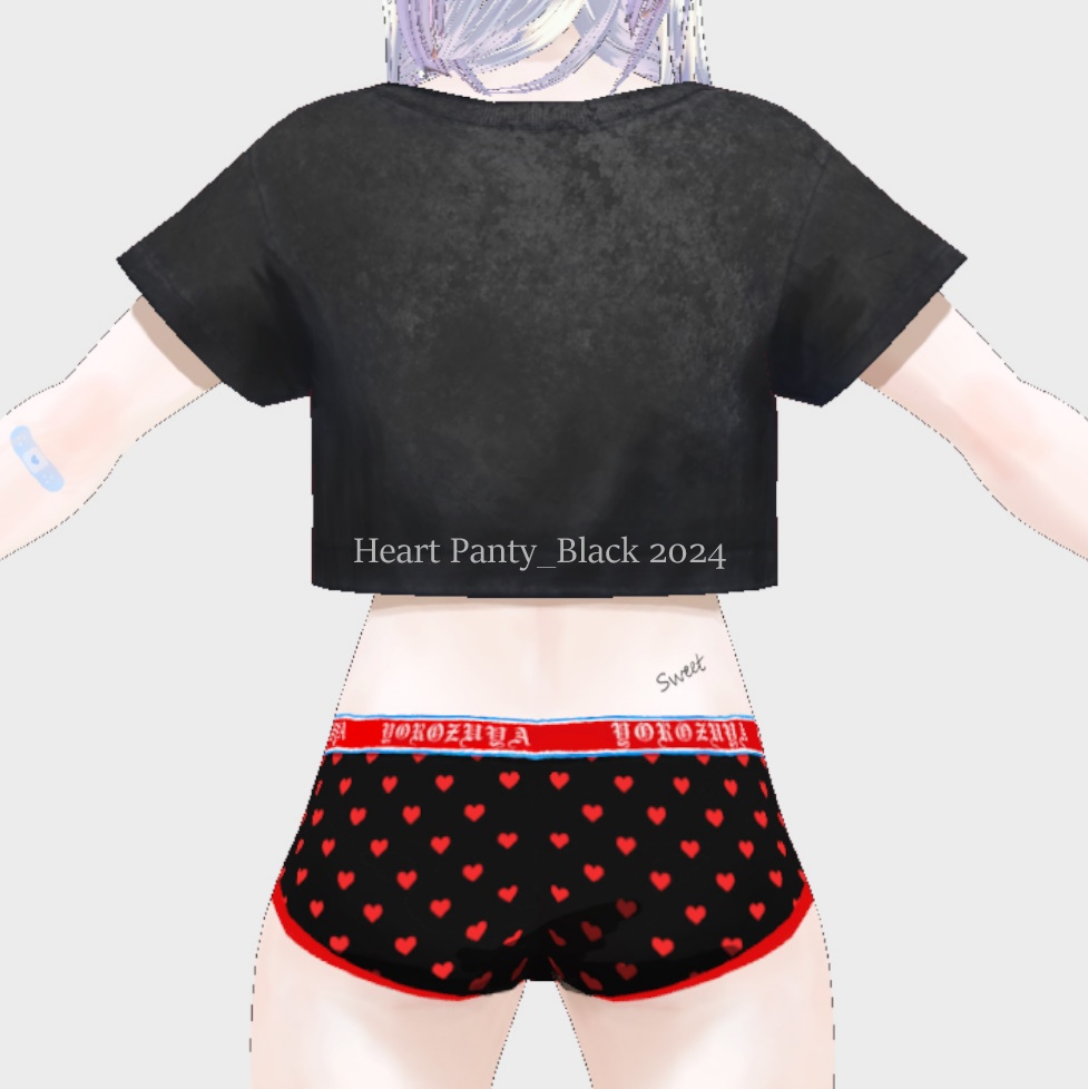 【VRoid用テクスチャ】 パンツ&パンティ ボクサーブリーフ テクスチャ