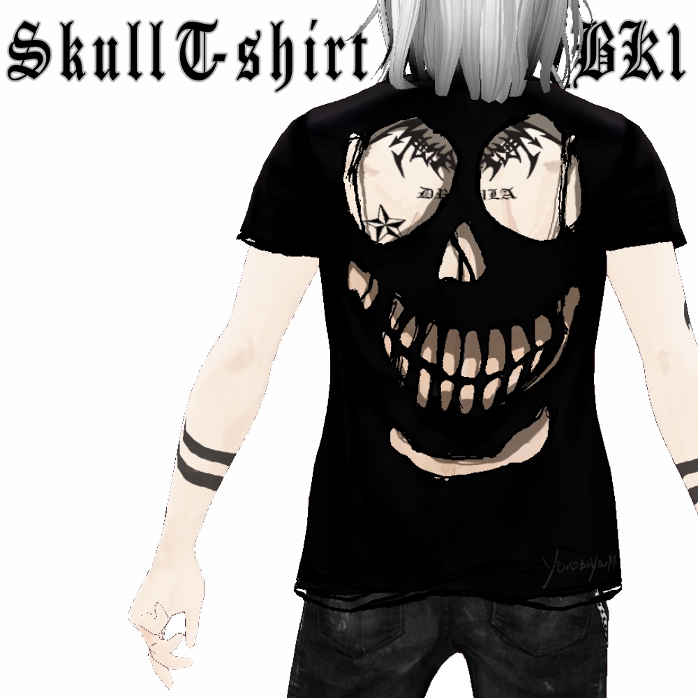 【Vroid用テクスチャ】メンズ肌テクスチャ 刺青テクスチャ TATOO トライバル