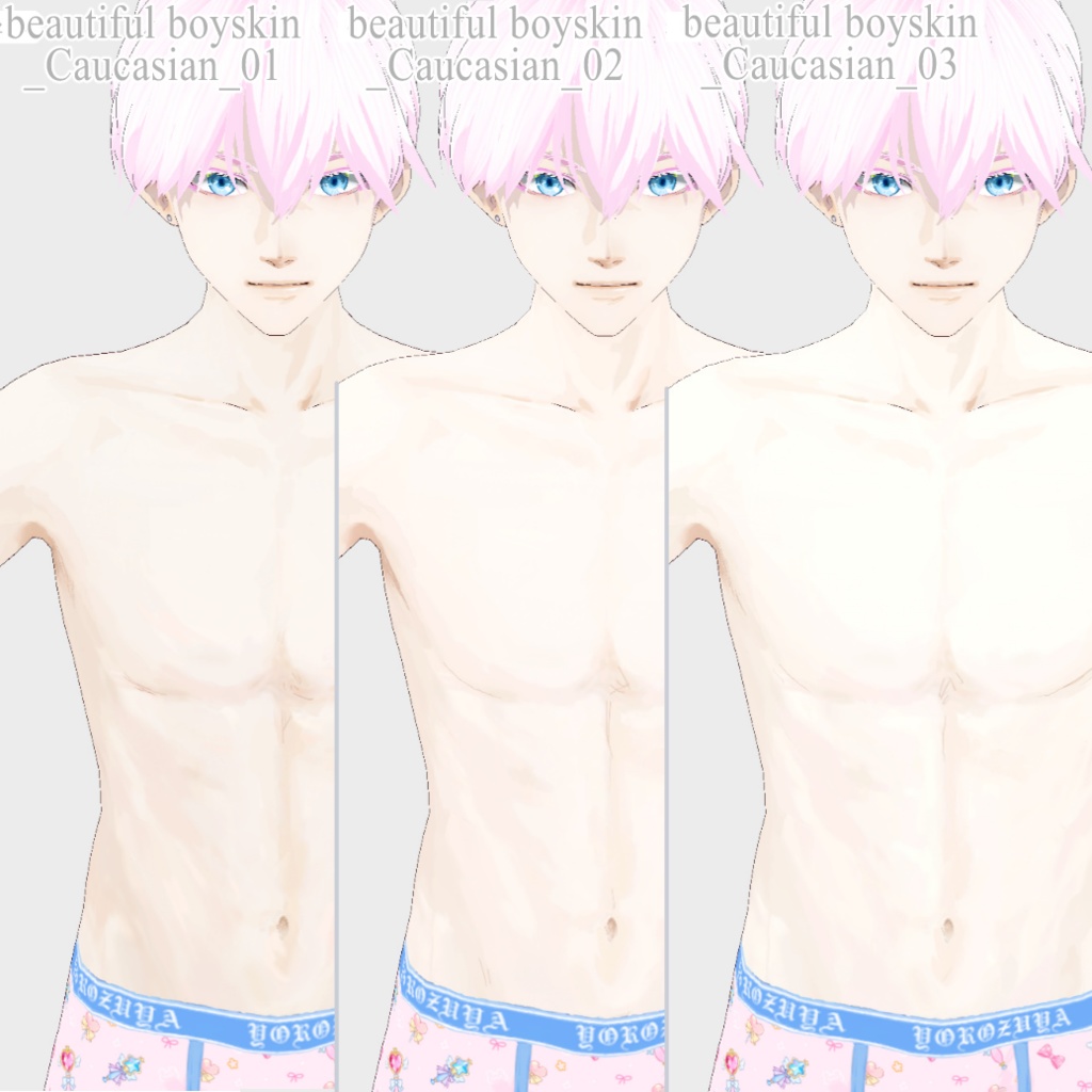 【Vroid用テクスチャ】メンズ肌テクスチャ 刺青テクスチャ TATOO トライバル