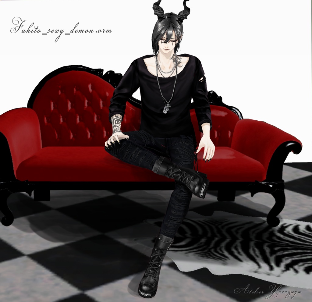 不比等 fuhito_FBX/ VRMアバター素体 / Vroidヘアプリセット/