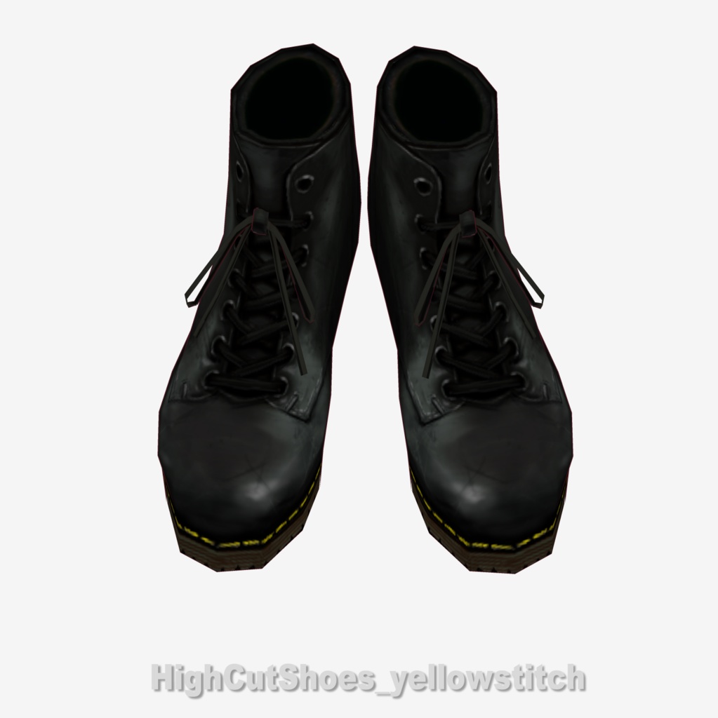 【XWear/Vroid】ハイカットシューズ。