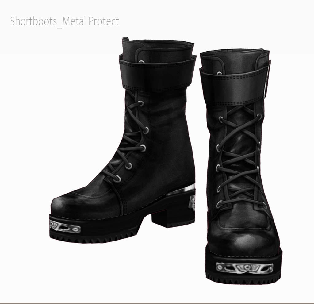 Vroid用【vroidcustomitem】ショートブーツ