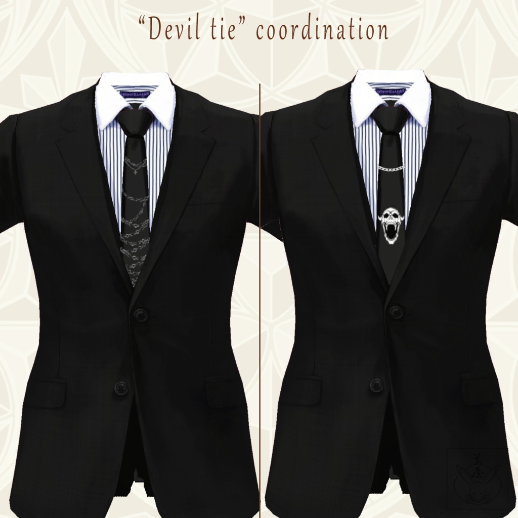 【FBX/XWear/VRoid】ビジネススーツセット Vroidテクスチャ他