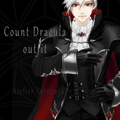 ドラキュラ伯爵 なりきり衣装セットFBX / vroid　A complete set of Count Dracula's costumes (with a body)