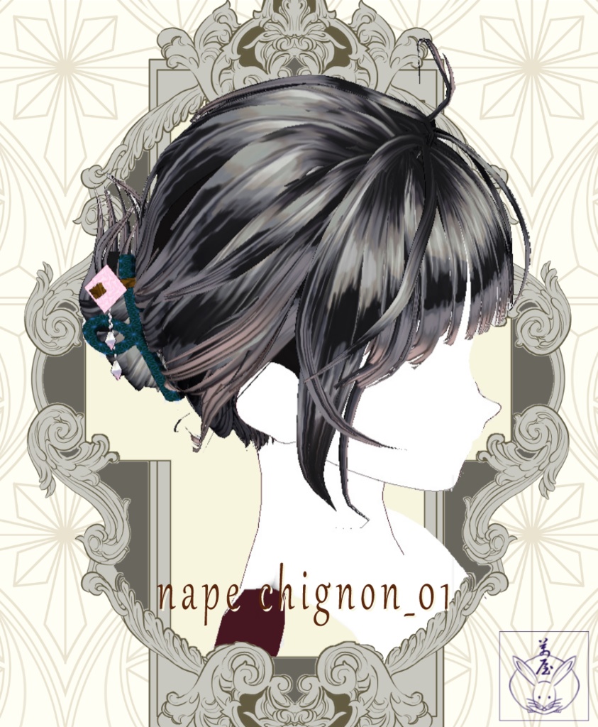 【VRoid/XWear/FBX】般若の刺青お風呂セット 和彫り Japanese style tattoo ヘアプリセットメンズ髪型3D バスタオル3D