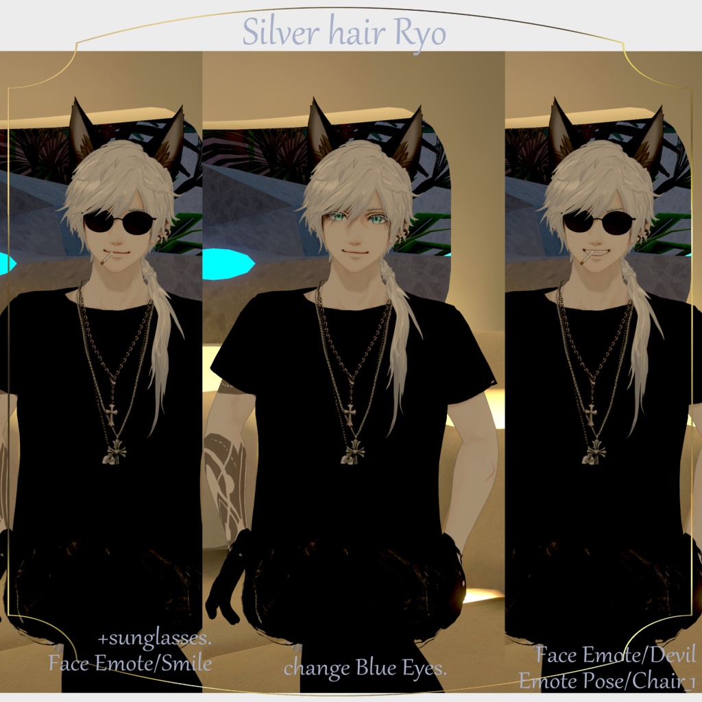 【FBX/VRM/XAvatar】Ryoくん アバター&ヘアープリセット