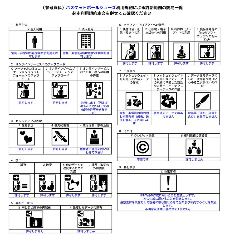 【XWear/Vroid】バスケットボールシューズ