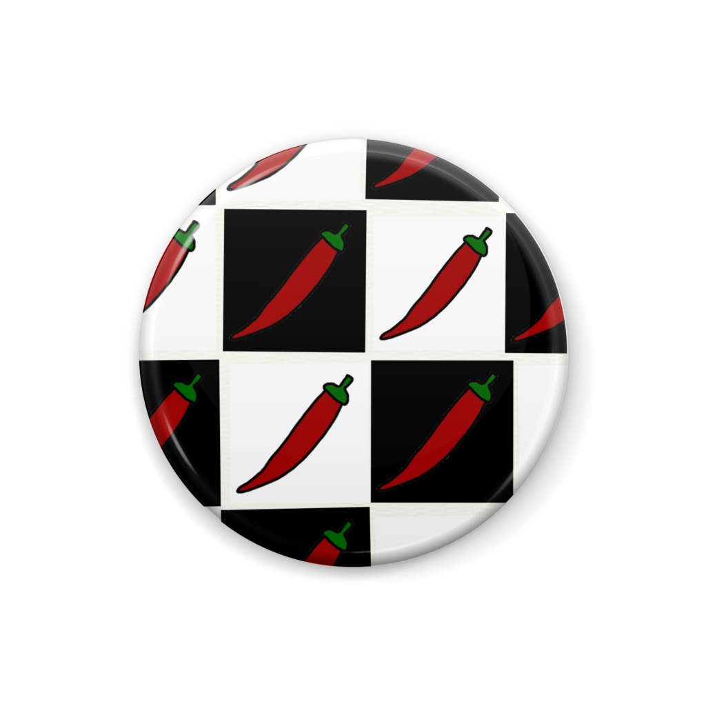 唐辛子缶バッジ