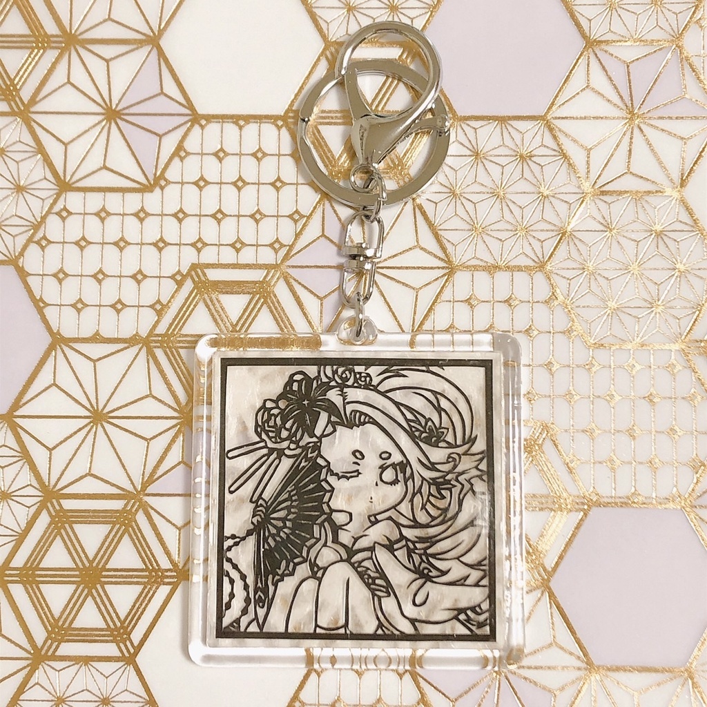 SINoALICE　シンデレラ　切り絵アクリルキーホルダー
