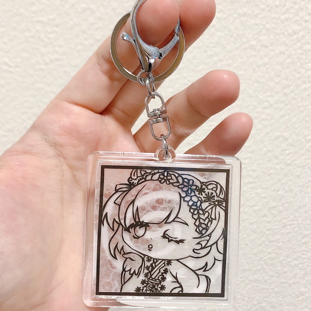 SINoALICE いばら姫 切り絵アクリルキーホルダー