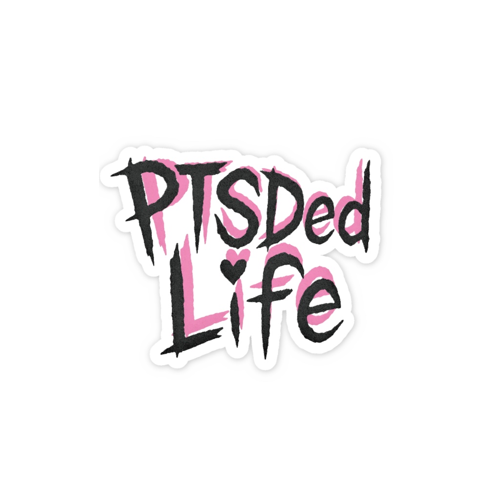 PTSDed Life オリジナルロゴステッカー