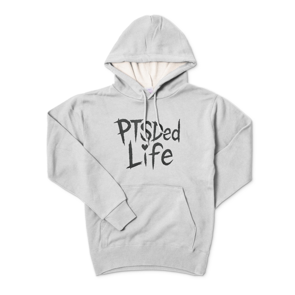 PTSDed Life オリジナルロゴパーカー 人生崩壊シリーズ