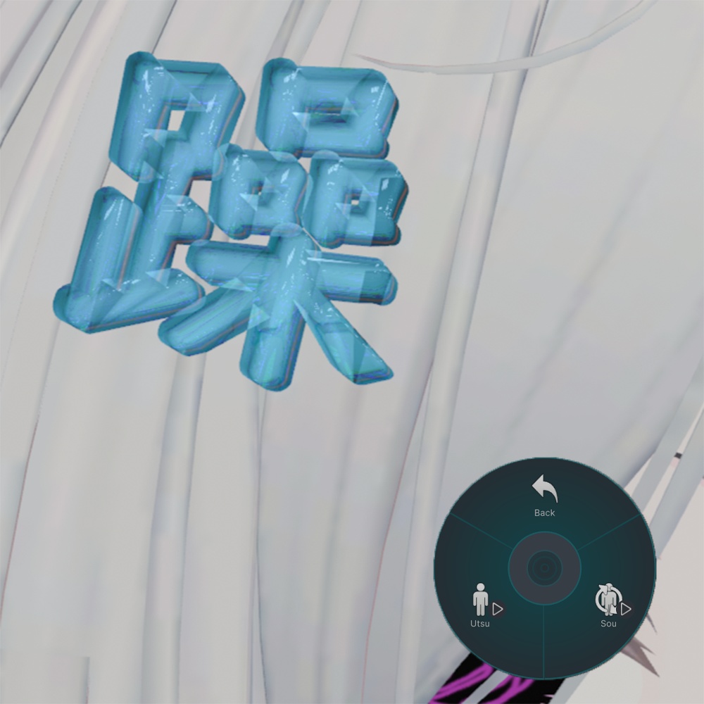 【MA対応】躁鬱ヘアピン【アニメーションギミック付き】