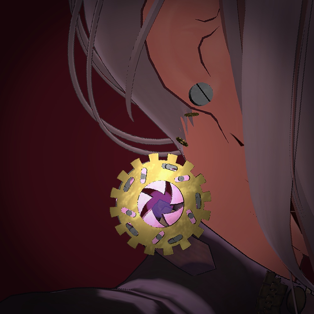 【MA対応】花輪機巧ノ耳飾【アニメーション付き】