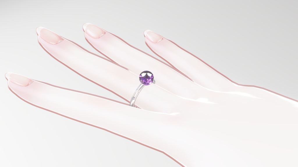 【VRCHAT向け】アメジストリング
