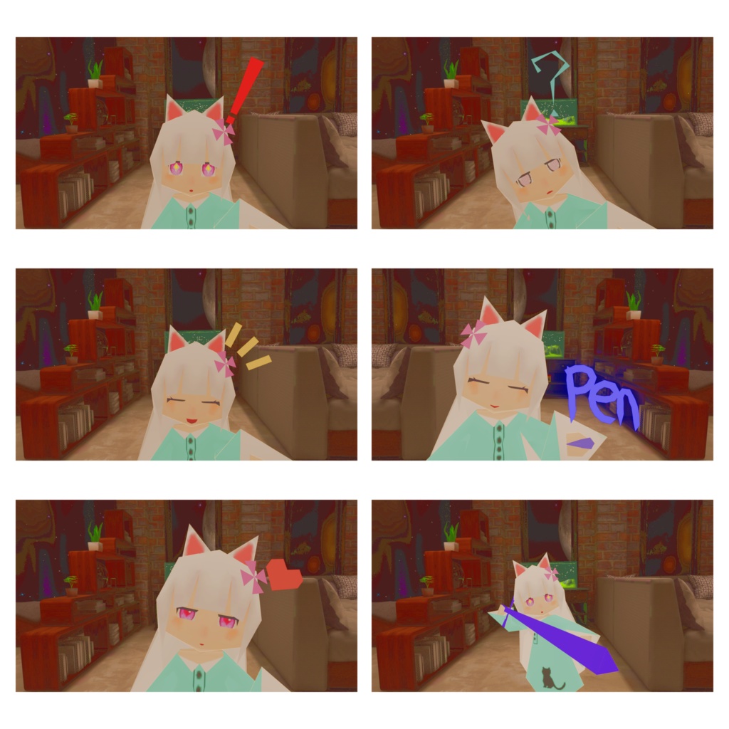 オリジナル3Dモデル「しぃ」