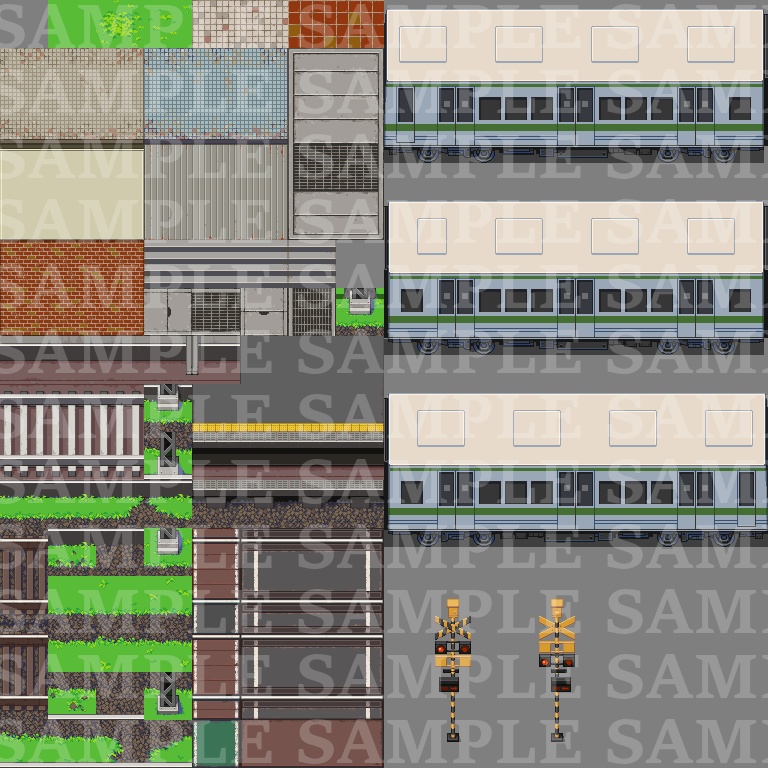 ノスタルジータイルセット【街並みセット1】