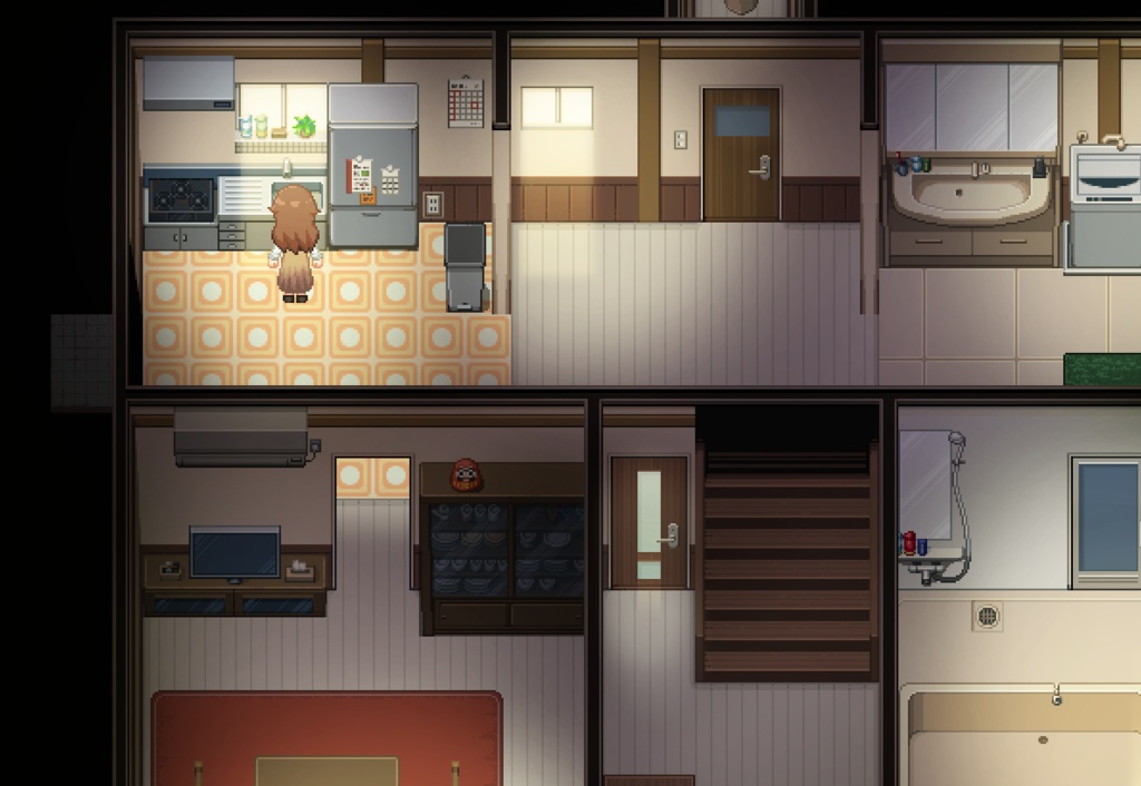 ノスタルジータイルセット【現代内装1】